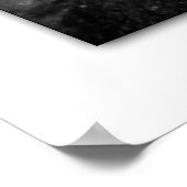 白クラシック黒の ポスター (角)