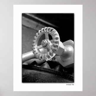 白クラシック黒の ポスター