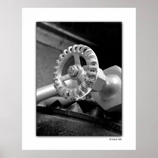 白クラシック黒の ポスター (正面)