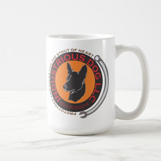 白クラシック15オズマグ コーヒーマグカップ (右)