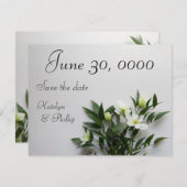 白クレマチス配列 セーブザデート (正面/裏面)