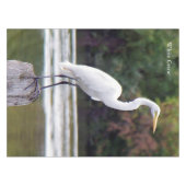 白クレーンテーブルクロス テーブルクロス (正面(横))