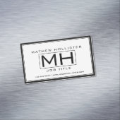 白クールと黒のプロフェッショナル マグネット名刺 (インサイチュ)