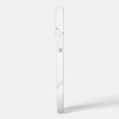 白クールカスタム円モダンイニシャル Case-Mate iPhoneケース (裏面 / 左)