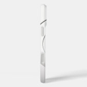 白クールカスタム円モダンイニシャル Case-Mate iPhoneケース (裏面 / 右)