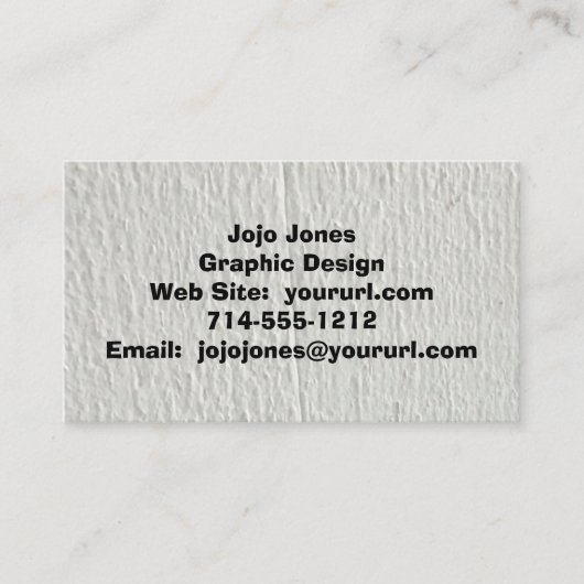 白クールフェイク木黒 名刺 (正面)