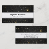 白クール紙吹雪ユニーク名刺 名刺 (正面/裏面)