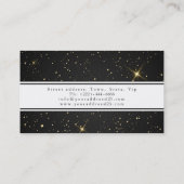 白クール紙吹雪ユニーク名刺 名刺 (裏面)