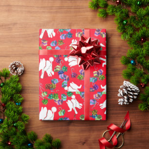白クール象クリスマスギフトラッピング紙 ラッピングペーパー