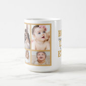 白クール金ゴールド最高のパパEver Father's Day Photo コーヒーマグカップ (中央)