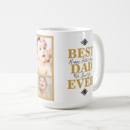 白クール金ゴールド最高のパパEver Father's Day Photo コーヒーマグカップ
