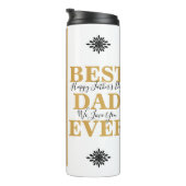 白クール金ゴールド最高のパパEver Father's Day Photo タンブラー (回転右)