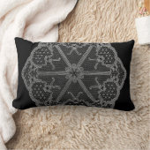 白クール黒毛枕 ランバークッション (ブランケット)
