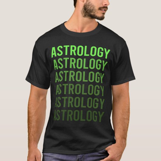 白グラデーション星占い Tシャツ (正面)