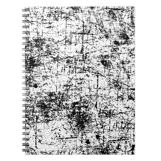 白グランジ ノートブック (正面)
