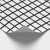 白グリッド ラッピングペーパー (角)