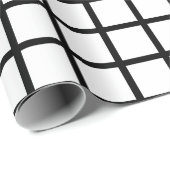 白グリッド ラッピングペーパー (ロールコーナー)