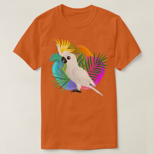 白コカトー Tシャツ (デザイン正面)