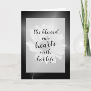 白コスモス花の共感カード カード