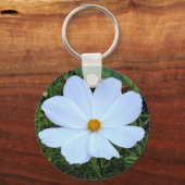 白コスモス キーホルダー (正面)