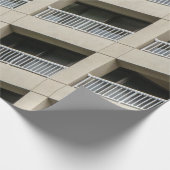 白コンクリート建物（昼間） ラッピングペーパー (角)