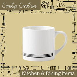 白コンテンポラリーとストライプEspresso Mag エスプレッソカップ