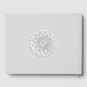 白コンテンポラリー紙カットマンダラ ゲストブック (裏面)