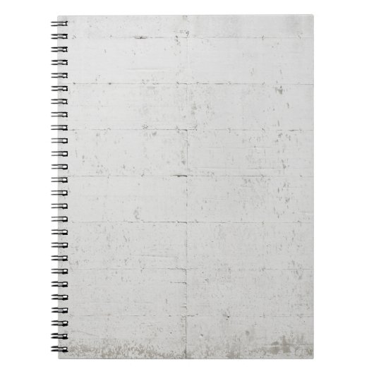 白コン色彩の鮮やかクリート壁コンクリート ノートブック (正面)