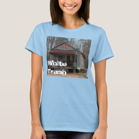 白ゴミ捨てTシャツ Tシャツ (正面)