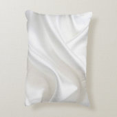 白サテンフェイクアクセント枕 アクセントクッション (裏面(縦))
