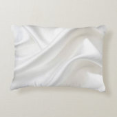 白サテンフェイクアクセント枕 アクセントクッション (裏面)