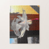 白サボテンの花 ジグソーパズル (縦)