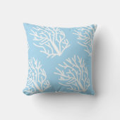 白サンゴエコ海青と白 クッション (正面)