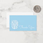 白サンゴエコ海青と白 ノートカード (正面/裏面インサイチュ)