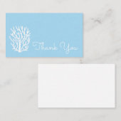 白サンゴエコ海青と白 ノートカード (正面/裏面)