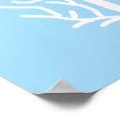 白サンゴエコ海青と白 ポスター (角)