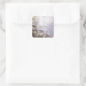 白シルクフローラありがとう スクエアシール (バッグ)