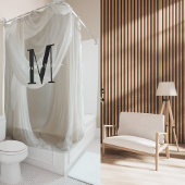 白シルクブラックはっきりしたモノグラム可愛いスクリプ結婚ト シャワーカーテン