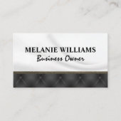 白シルク黒布張り 名刺 (正面)