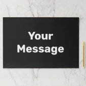 白シンプルいメッセージで黒文字テンプレート ペーパーパッド (インサイチュ)