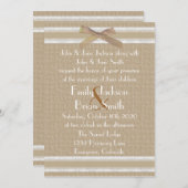 白シンプルい田舎の結婚式招待状 招待状 (正面/裏面)