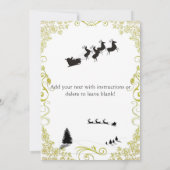 白シンプルのクリエレガントスマスパーティの招待状 招待状 (裏面)