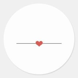 白シンプルは自分のラウンドクラシックステッカー ラウンドシール