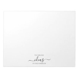 白シンプルアイディア名紙パッド ノートパッド