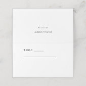 白シンプルトレンディー結婚ズ プレイスカード (外部開封)