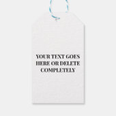 白シンプルハッピーバレンタインデー赤いハート ギフトタグ (裏面)