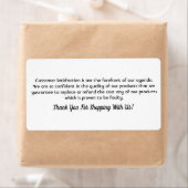 白シンプルプロフェッショナル製品のビジネスラベル ラベル (インサイチュ)