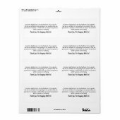 白シンプルプロフェッショナル製品のビジネスラベル ラベル (フルシート)