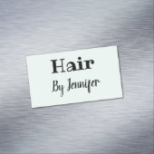 白シンプルミニマルカスタム髪型 マグネット名刺 (インサイチュ)