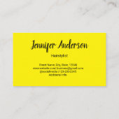 白シンプルミニマルカスタム髪型 名刺 (裏面)